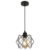 Suspension Luminaire Industrielle, Lustre Plafonnier Abat-jour en Métal